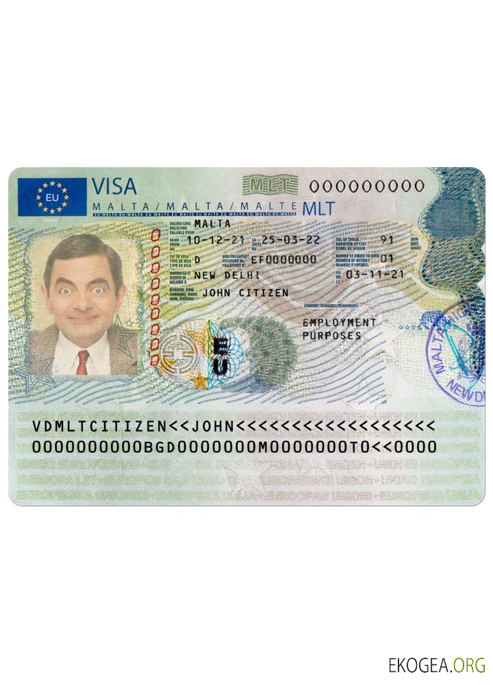 Visa de voyage pour MALTE version 2